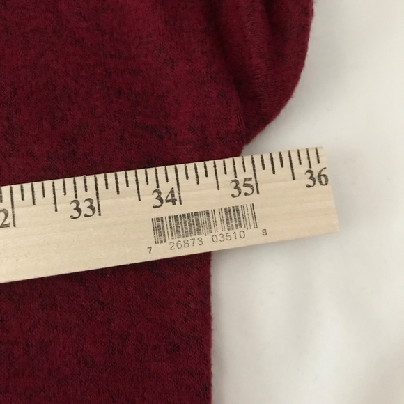 WELL WORN Knit Sweater Long Sleeve V-Neck Burgundy Red Women’s Plus Size 3X NWT - Picture 11 of 15